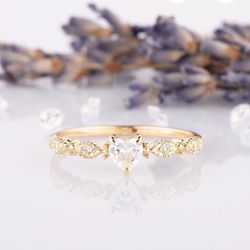 Gold Heart Ring 