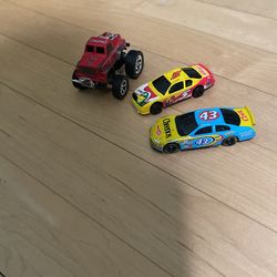 2 Hot wheels Cars And 1 Truck 