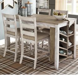 Rectangular Counter Table With Storage