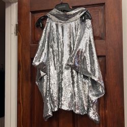 New $25 INC Grey Blouse Size XL