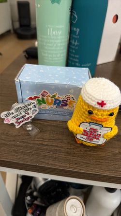 Nurse gift duck and badge reel