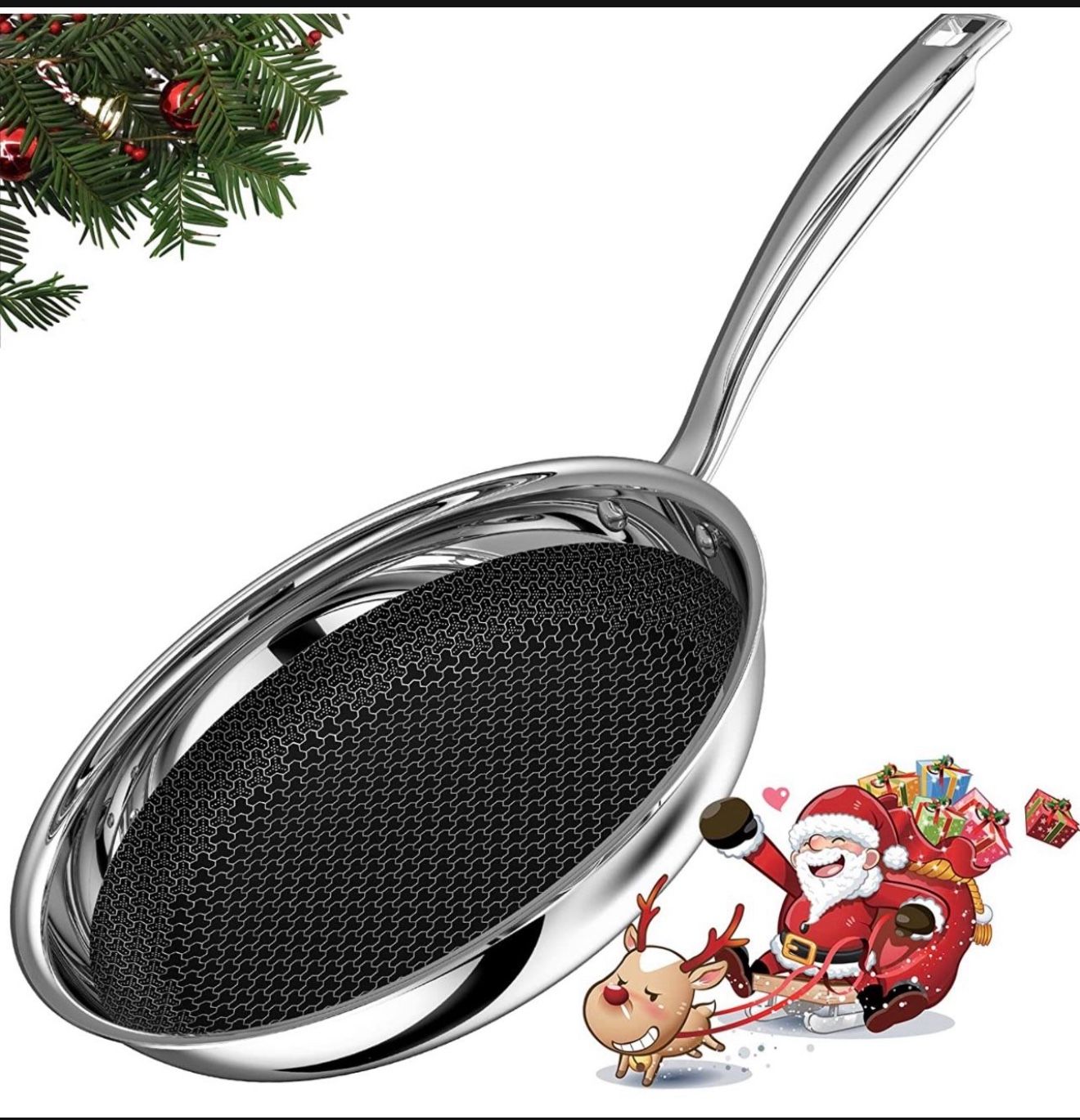π³ Brand New EOE Stainless Steel Wok Pan β 12 Inch Honeycomb Nonstick Frying Pan π³ Upgrade your kitchen with this professional-grade EOE Stainless S