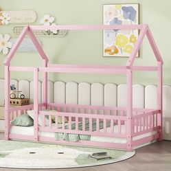 Twin Girl Bed Frame Pink