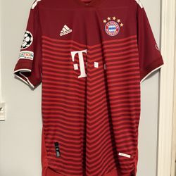 #9 Robert Lewandowski FC Bayern Munich 21/22 Home Authentic Adidas Jersey
