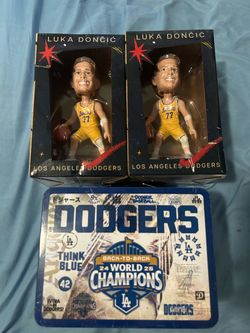 Luka bobbles heads and dodgers lunch box 80$ for everything