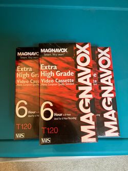Magnavox new blank vhs tapes
