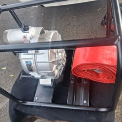 NEW 3" INTAKE/DISCHARGE WATER PUMP, HOSE AND RACK ONLY CASH ONLY 