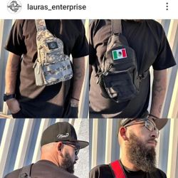 Tactical Shoulder Bag With Velcro Patch 