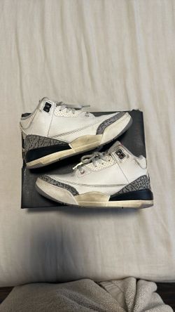 Jordan 3 Retro White Cement Reimagined PS Size 12c USED