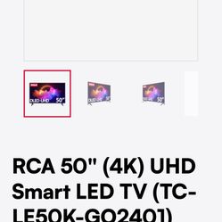 RCA 50" (4K) UHD Smart LED TV (TC-LE50K-GO2401) Google TV