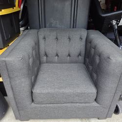 Grey Beautiful Chair In Good Condition Comfortable Office Or Home