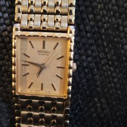 Seiko Men's Gold Plated Quartz Watch