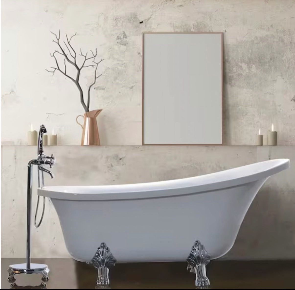Like New Claw Foot Freestanding Tub with Tub Filler