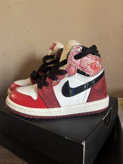 Nike Jordan 1s Into The Spider Verse Miles Morales Size 6c