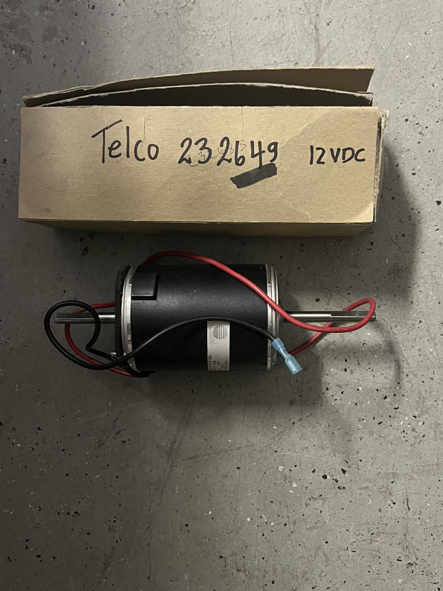 Telco 232649 12VDC RV Furnace Replacement Blower Motor