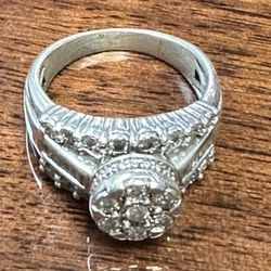 .50 CT Diamond Engagement Ring 925 SILVER
