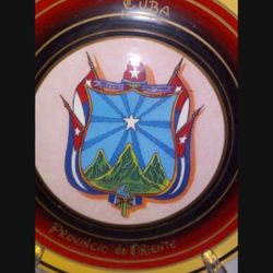 Cuban Decorative Plate Provincia De Oriente