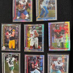 Topps Chrome NFL Football Cards Lot - Will Howard, Dexter Lawrence, Chris Godwin + more!