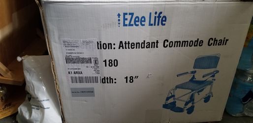 Attendant commode chair