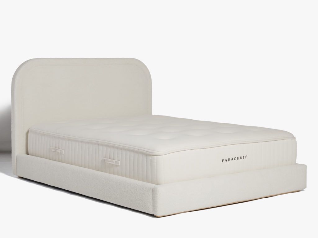 Beige King Bed frame