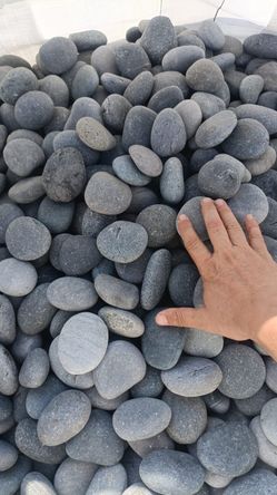 imported Peruvian BEACH pebbles