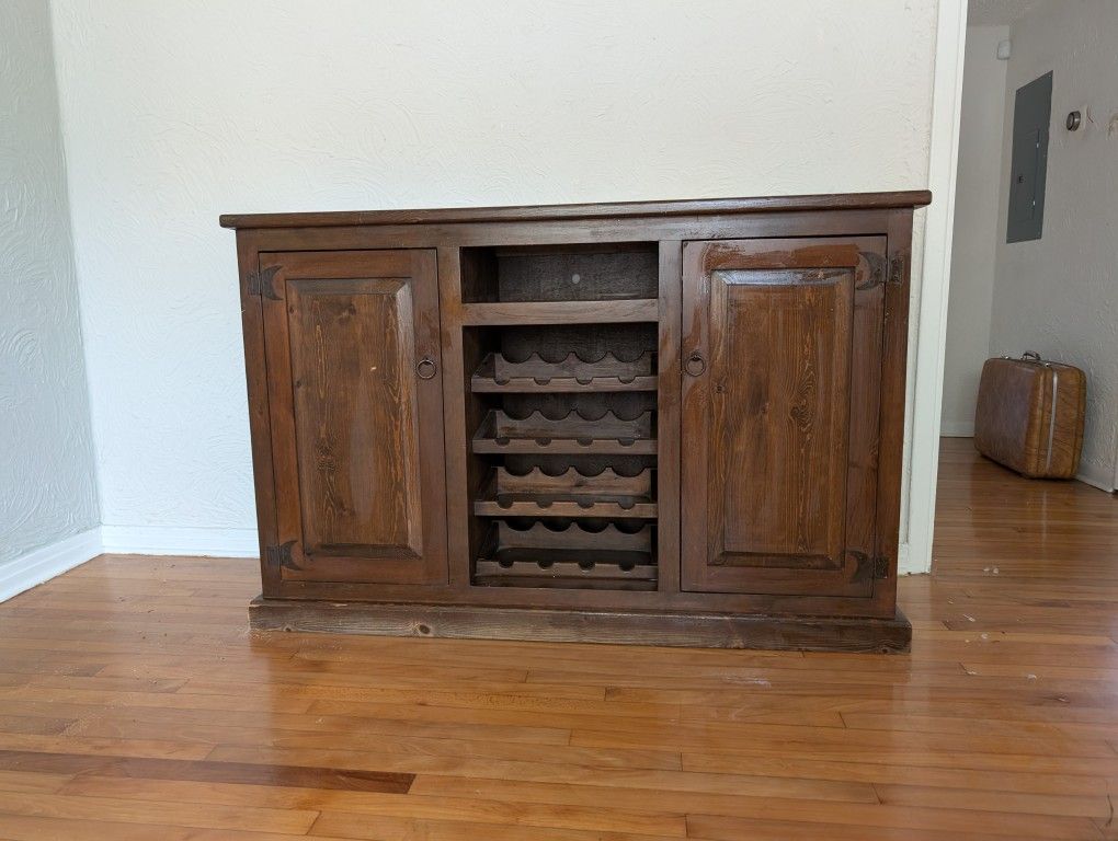 Sideboard Credenza Wine Rack - Mexican Revival