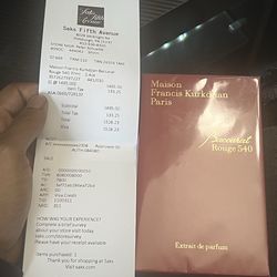 Madison Francis kurkdjian Paris baccarat rouge 540