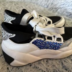 Blinged Out Custom Made Michael Kors Shoes. Size 8