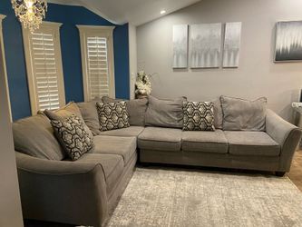 Sofa 2 Piece Sectional Grey