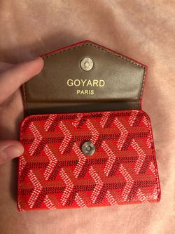 Goyard Paris Red Card Holder Wallet