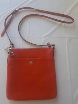 Coach Red Leather Crossbody Bag