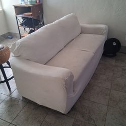 White Faux Leather Couch (White Couch Cover)
