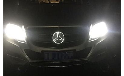 Car Front Grille LED Emblem Light for Mercedes Benz Illuminated Logo Star  Badge