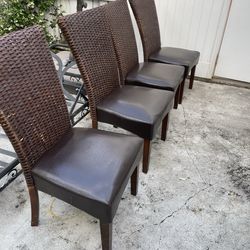 4 dining room chairs like a coffee brown