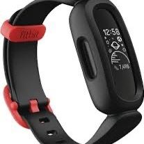 Fitbit Ace 3 Activity-Tracker for Kids 6+ One Size, Black/Racer Red