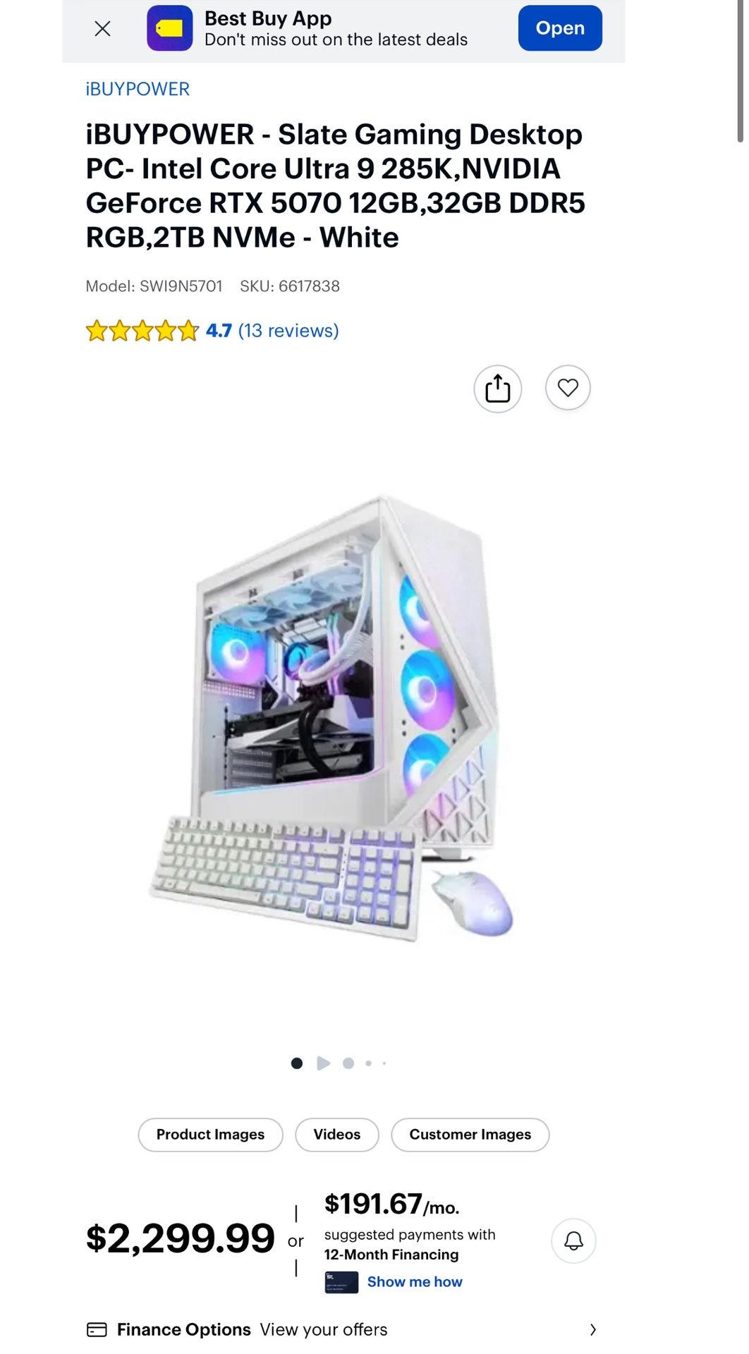 Brand New High End Gaming Pc