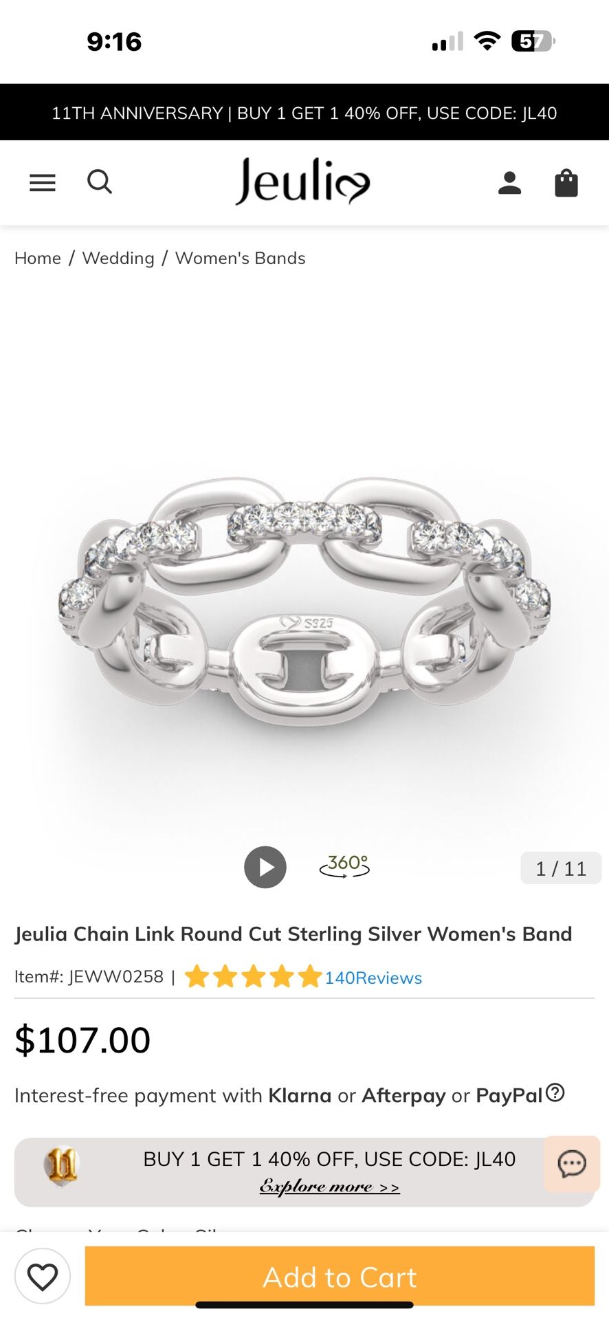 Chain Link Ring