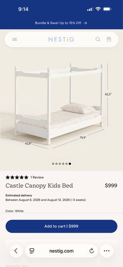 Nestig kids castle bed