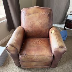 Free leather recliner