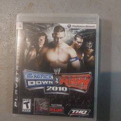 Ps3 Game Smackdown Vs Raw 2010 With Box And Manual 15 Dollars Firm