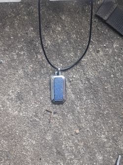 Lapis in Silver Pendant Necklace