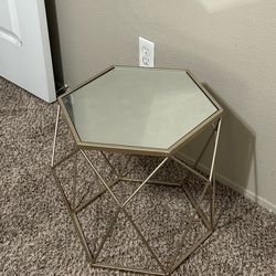 Mirrored side table