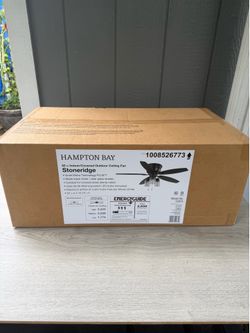 Stoneridge 52 in. Indoor/Outdoor LED Matte Black Hugger Ceiling Fan with Light Kit and 5 Reversible