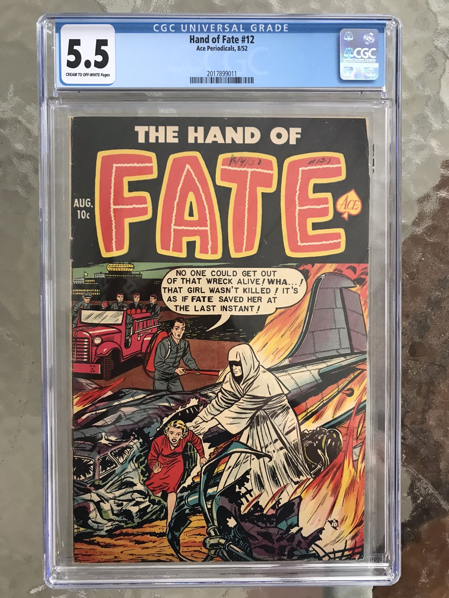 Hand of Fate #12 (1952) CGC 5.5 — Golden Age Horror; Ace Periodicals