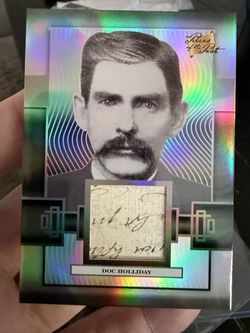 🤠🔥 DOC HOLLIDAY TRUE SILVER /50 AUTHENTIC HANDWRITTEN RELIC 🔥🤠