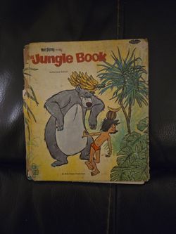 vintage "Walt Disney Presents The Jungle Book" Little Golden Book, likely from the 1967 authorized edition