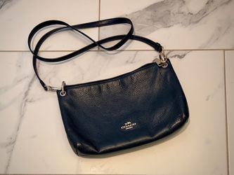 Coach Black Leather Crossbody Purse