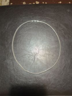 24 inch Silver Cuban Necklace