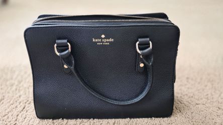 Kate Spade Mulberry Street  Black Pebbled Leather Satchel Pre-owned