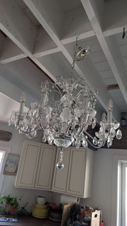 Beautiful chandelier AytaÅŸ ? Kristal raindrop light dining room crystal cut glass pendant hanging light 8 lamp